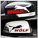 Produktbild Autoaufkleber Aufkleber Fensteraufkleber Sport Wolf Hund Tier Aufkleber Wolf Wolf Auto Sport Wolf Hund Tier Aufkleber rot
