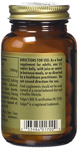 Solgar L-Lysine 1000 mg Tablets - Pack of 50 - Image 7