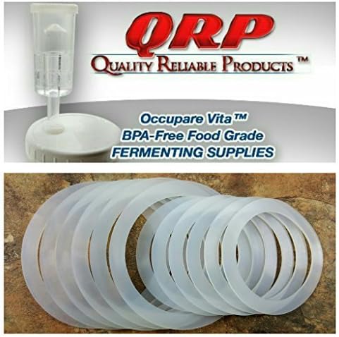 QRP REGULAR OR WIDE MOUTH SEALS Mason Jar Plastic Cap Reusable Silicone Food Grade Bulk Quantities Available (6 REGULAR MOUTH &amp; 6 WIDE MOUTH) by Quality Reliable Products