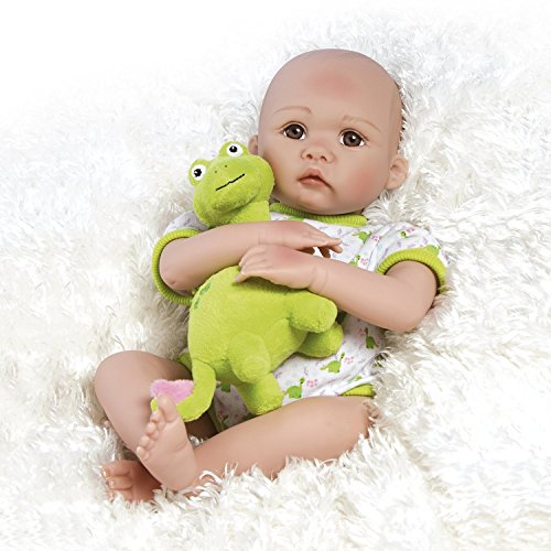 Paradise Galleries Lifelike Realistic Soft Vinyl Weighted 46cm Baby Boy Doll Gift 