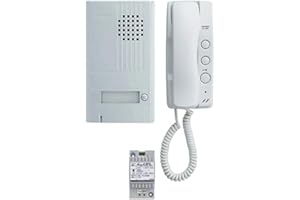 kit parlophone - saillie - 2 Fils - Facade Aluminium - 1 Appel - aiphone da1as