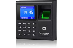 KADONGLI KDL Intelligent Biometric Fingerprint Time and Attendance Machine Fingerprint Recognition Time Clock Recorder RFID Access Control Keypad for Employee Check-in and Door Security System