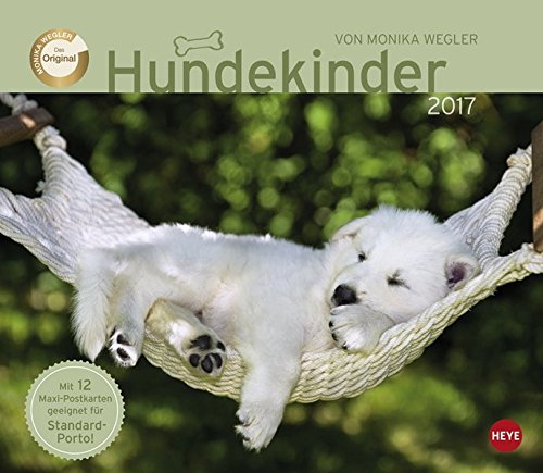 Wegler Hundekinder Maxi Postkartenkalender - Kalender 2017