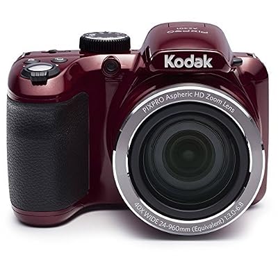 Jk Imaging Company KODAK AZ401 ASTRO ZOOM Appareil photo numérique Bridge - 16 Megapixels - Zoom optique 40x - Rouge