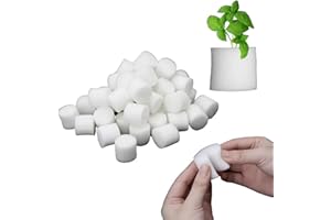 Lovelegis 50 Schwämme für Hydrokultur - Schwamm Pflanzen Garten Außen Boden - Schwämme - Anbau Gemüse - Garten Pflanzen - Gewächshaus - 50 mm x 23 mm