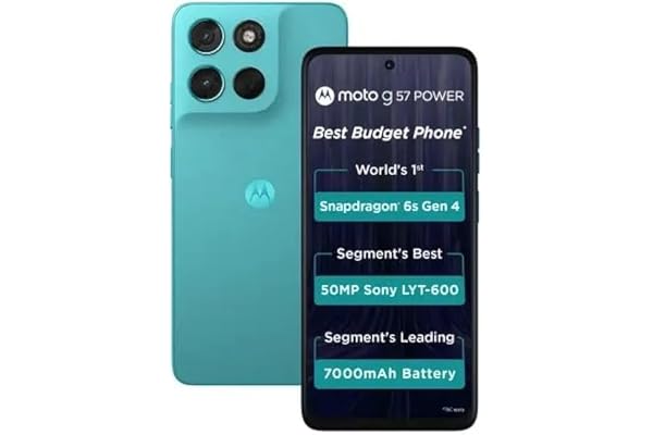 Motorola G57 Power 5G (Fluidity, 8GB RAM, 128GB Storage)| Snapdragon 6s Gen 4 Processor | 6.72" FHD+ Display | 50MP LYT-600 +
