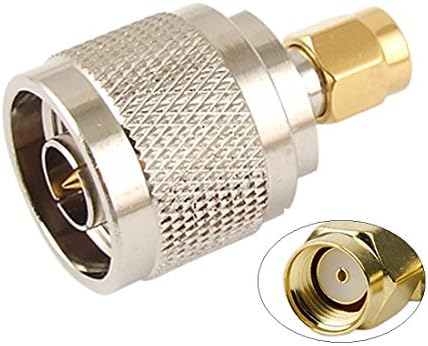 N Male to SMA Female Adapter, Generic Connector Converter Plug for 3G 4G WiFi Router USB Modem(1 Pack)