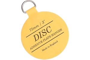 WINSOME Disc Plate Hangers for Walls - Strong Invisible Plate Holder Self Adhesive Stick On Hooks Picture Hanging Wall Plate Holder (75mm / 3'')