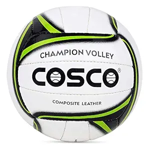 Cosco Champion Polyester Volley Ball, (Multicolour, Size 4)