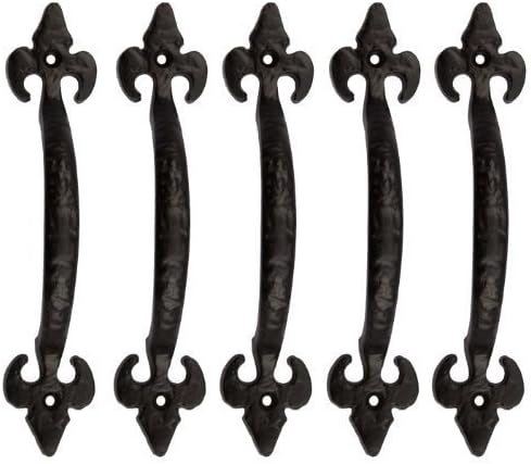 Quality IronmongeryPack of 5 Handles Puller, antique black 70 mm