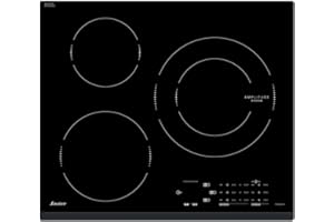 Sauter - SPI4362B - Plaque Induction - Table de Cuisson Encastrable - Noir - 3 Foyers - 7200W - Dimensions Encastrement : 56x49cm - Fonction EasyCook - Fabriqué en France