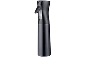 GRIFEMA Butelka Spryskiwacz 300 ml – drobna mgiełka, użycie 360°, funkcja ciągłego rozpylania, ergonomiczna i wielokrotnego napełniania – do włosów, roślin, sprzątania i domu