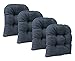 Produktbild Klear Vu Tyson Gripper Universal Non-Slip Overstuffed Dining Chair Cushion 4 Pack Navy