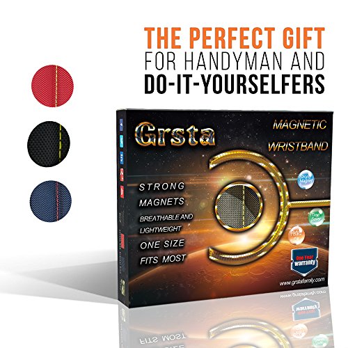 Grsta Beste Magnetische Armbänder, mit 5 leistungsstarken Magneten Magnet Armbänder für Holding Werkzeuge, Schrauben, Nägel, Schrauben, Dübel, Bohrungen und kleine Werkzeuge, Nägel und Schrauben Tasche -Best Werkzeug Geschenk für DIY Handwerker, Vater, Ehemann, Freund, Männer, Frauen (Camo) - 7