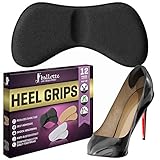 Heel Grips Shoes Too Big Set - 12 Pieces of Thick Gel Shoe Liners Plus Shoe Wipe- Back Inserts Add Extra Volume, Protectors from Slipping Out and Rubbing. Stay Firmly, Cushion Softly.