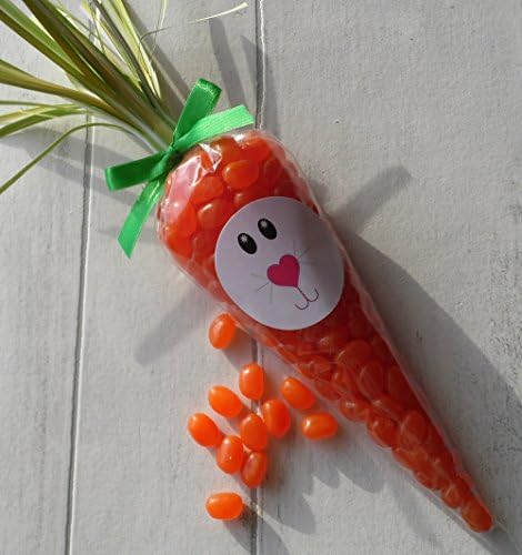 Carrot Sweet Cone - Jelly Bean Filled Easter Themed Favour - Novelty Easter Gift - Alternative Easter Present