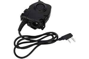 TOSUNY K Head Talkie Talkie Talkie Ecouteur PTT Adaptateur Câble Adaptateur pour H-777, R888 Plus, RT-5R, RT-5RV, RT1, RT2, RT5 pour KPG/HK/TK pour pour POFUNG pour HYT pour PUXING