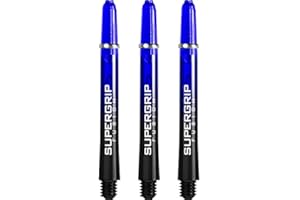 ‎HARROWS Harrows Supergrip Fusion Dartschäfte, mit gefrästen Ringen, Medium, 5 Sets (15 Stück)