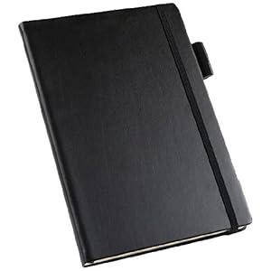 Cescahide-A5-Lined-PaperElasticPen-Loop-Notebook-Black