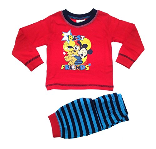 Baby Boys Pyjamas Kids Toddlers Disney Mickey Mouse Pjs Best Friends Set Size UK 6-9 Months