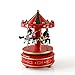 Produktbild Cibeat Holz 4 Pferd Drehkarussell Figur Musik Box Kinder Geburtstag Weihnachten Geschenke Spielzeug 1 #