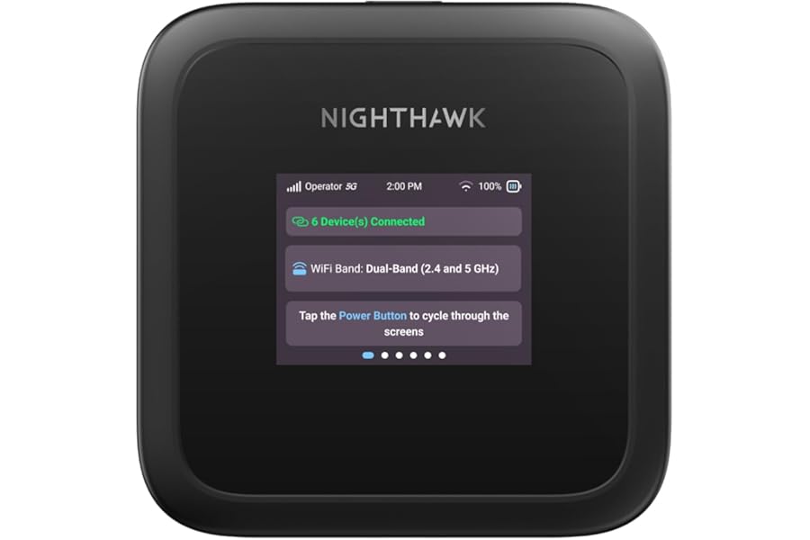 NETGEAR Nighthawk M3 – 5G Mobile Router with WiFi 6, up to 2.5Gbps - Sim Slot Unlocked - Portable WiFi Hotspot for Personal/Business - 5G & 4G MiFi - AX3600 WiFi 6, up to 32 Devices (MH3150)