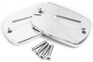 CXEPI Moto Avant Couvercle Réservoirs de liquide de freins CNC Aluminum pour Yamaha Tmax 500 2004-2011 Tmax 530 DX SX 2012-2018 2019,TMAX 560 2020-2023
