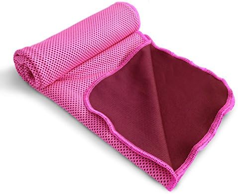 MUNION Cooling Towel for Instant Relief - Cool Bowling Fitness Yoga Towels -100cm x 30cm Use as Cooling Neck Headband Bandana Scarf Stay Cool for Travel Camping Golf Football &Outdoor Sports