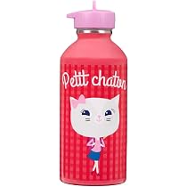 Gourde Enfant Inox 300ml Draeger Paris - Design Petit Poisson Rouge - Parfaite Pour L'école Et Les Sorties