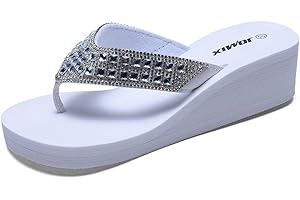 JOMIX Infradito Donna Eleganti Ciabatte Zeppa Casa Mare Piscina