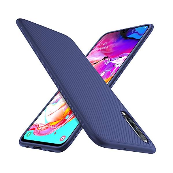 iBetter für Samsung Galaxy A70 Hülle, Ultra Thin Tasche Cover Silikon Handyhülle Stoßfest Case Schutzhülle Shock Absorption Backcover Hüllen passt für Samsung Galaxy A70 Smartphone