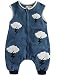 Vaenait Baby Toddler Kids 1-7 Yrs Sleep and Play Blanket Sleepsack Blue Cloud S