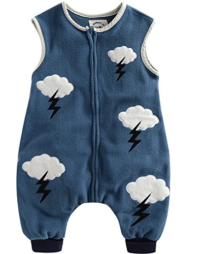 Vaenait Baby Toddler Kids 1-7 Yrs Sleep and Play Blanket Sleepsack Blue Cloud S