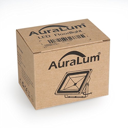 Auralum® 50W Super Hell 230V IP65 Wasserdicht Grau Kaltweiß LED Außenstrahler Fluter Flutlicht - 7