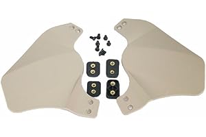 OAREA Copertura laterale per casco veloce Airsoft militare tattico casco accessori in gomma morbida Due coperture di protezione dell'orecchio