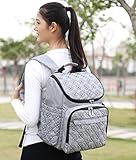 yuhan Oxford Baby Wickeltasche Windel Rucksack Windel Pad ändern Pad Isolierung Tasche Passform am Kinderwagen - 8