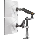 NB ERGONOMIC North Bayou D9C 27-50 İnch &Ccedil;ift Kol 2-20 KG Vesa Uyumlu Profesyonel Monit&ouml;r Standı