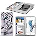 Produktbild XIAOMI MI 6 Wallet Brieftasche Federklemme Einstellbarer Flip mit Kartensteckplatz Universal Case Cover ( White Tiger 009)