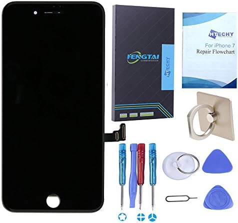 Htechy Touchscreen Display Black for iPhone 7G Replacement Screen Front Complete Glass for Apple iPhone 7 4.7 "(Black)