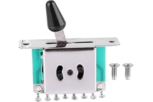 DRFEIFY 5-drożny przełącznik do gitary elektrycznej, przełącznik wyboru odbioru do gitary elektrycznej