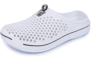 ZXWFOBEY HangFan Men's Women Mules Clogs Slip On Garden Shoes Fur Lined Slides Flip Flops Warm Winter Slipper