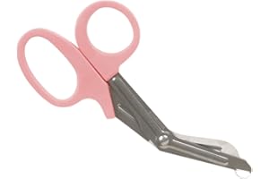 GIMA - Forbici Utility di Emergenza per Primo Soccorso, per Infermieri, Paramedici, 19 cm, Colore Rosa, 10 pezzi.