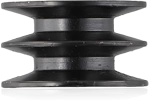 EASYBYMALL Polea de correa en V doble, polea de ranura de 20 mm, se adapta a motor 168F 170F (cabeza plana)