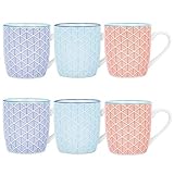 Schmücken Sie Ihren Esstisch in leuchtenden Farben mit unserem gemusterten Geschirr von Nicola Spring