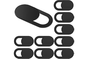 AIUOVEW Webcam Cover, Camera Laptop, 0.027 Ultra Thin Web Camera Cover for Computer, Laptop, Smartphone, PC, Mobile Phone Accessories - Protection of Your Privacy Online (Pack of 10)