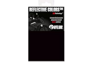 VFLUO 3M REFLECTIVE COLORS™, Universal adhesive DIY kit for Helmet/motorcycle/Scooter/Bike, 3M Technology™, 10 x 15 cm sheet, Black