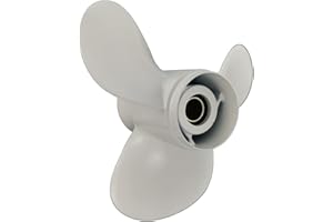 Flish Puntelli da incasso fuoribordo in alluminio per Yamaha 25-60HP 13 denti Spline, RH 3,4 lame