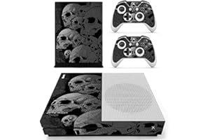 Morbuy Xbox One S Skin Vinyl Decal Full Body Cover Sticker For Microsoft Xbox One S Console and 2 Controller Skins (Skulls)