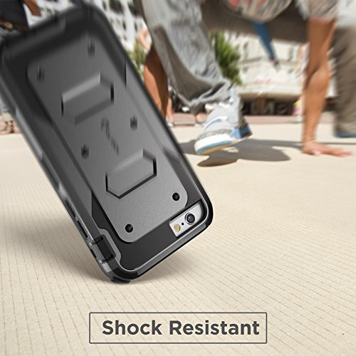 iPhone 6s Plus Case, [Armorbox] i-Blason Builtin [Screen Protector] Heavy Duty Shock Reduction [Bumper] for Apple iPhone 6 Plus 5.5 Inch (Black)