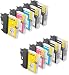 Produktbild Prestige Cartridge LC1100/LC985 10-er Pack Druckerpatrone für Brother DCP-J125 DCP-J315W DCP-J515W MFC-J220 MFC-J265W MFC-J410 MFC-J415W MFC-J515W DCP-145C DCP-163C DCP-165C DCP-167C DCP-185C DCP-195C DCP-197C DCP-365CN DCP-373CW DCP-375CW DCP-377CW DCP-383C DCP-385C DCP-387C DCP-395CN DCP-585CW DCP-6690CN DCP-6690CW DCP-J715W MFC-250C 255CW 257CW 290C 295CN 297C 490CW 5490CN 5890CN 5895CW 6490CW 670CD 670CDW 6890CDW 790CW 795CW 930CDN 990CW J615W, schwarz / cyan / magenta / gelb